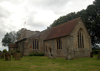 The church from the south-east June 2012